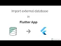 Import external Database from assets in Flutter App