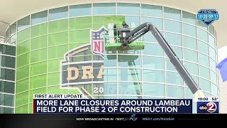 More lane closures around Lambeau Field as phase two of construction begins