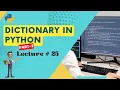Dictionary in Python Part-2 in Python for beginners Lecture 25 Corvit Systems