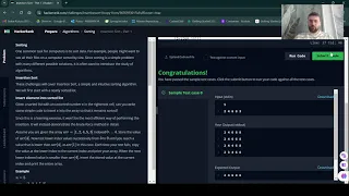 Java HackerRank Solution Of Insertion Sort Problem