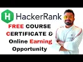 HackerRank Free Course Free Certificate Get Job Opportunity