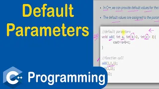 Default Parameters in C C Programming