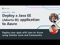 Learn Live - Deploy a Java EE Jakarta EE application to Azure