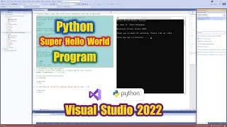 Visual Studio 2022 Python Tutorial Hello World Console Application