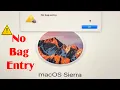 Macbook air No bag entry Fix an error occurred while preparing the installation