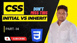 CSS Course CSS Initial vs inherit Web Development course