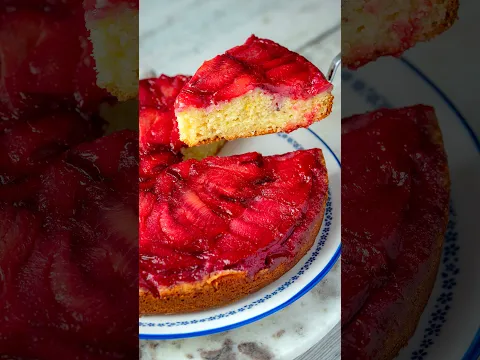 💜Erik Mevsimine En Tatlı Veda 😋Erikli Ters Yüz Kek 🍰