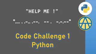 Encode Morse Challenge 1 Python Tutorial