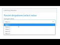 Persist Select value before change