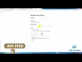RSS feed using in a news reading app