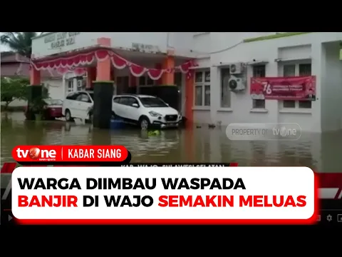Belasan Kecamatan di Kab. Wajo Terendam Banjir, Jalan Trans Sulawesi Terputus