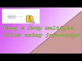 Drag and Drop multiple file using Javascript HTML CSS