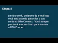 Como criar uma conta no DTA Connect