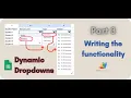 How to create Dynamic Dropdowns in Google Sheets using Apps Script Part 3 - Writing main function