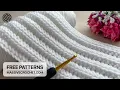 SUPER EASY Crochet Pattern for Beginners 1 ROW REP NEW Crochet Stitch for Baby Blanket Bag