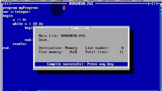 Turbo Pascal Programming While Loop