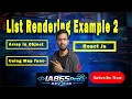 React JS List Rendering Tutorial Render Array of Objects with map Beginner Friendly 2026