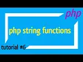 php string functions PHP tutorial 6