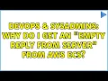 DevOps SysAdmins Why do I get an empty reply from server from AWS ECS