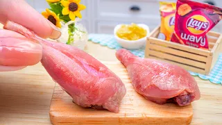 tasty idea cook delicious kfc x lays bbq crunch chicken in miniature kitchen mini yummy recipe