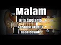 Lagu Malam - Rita Sugiarto - karaoke akustik nada cowok