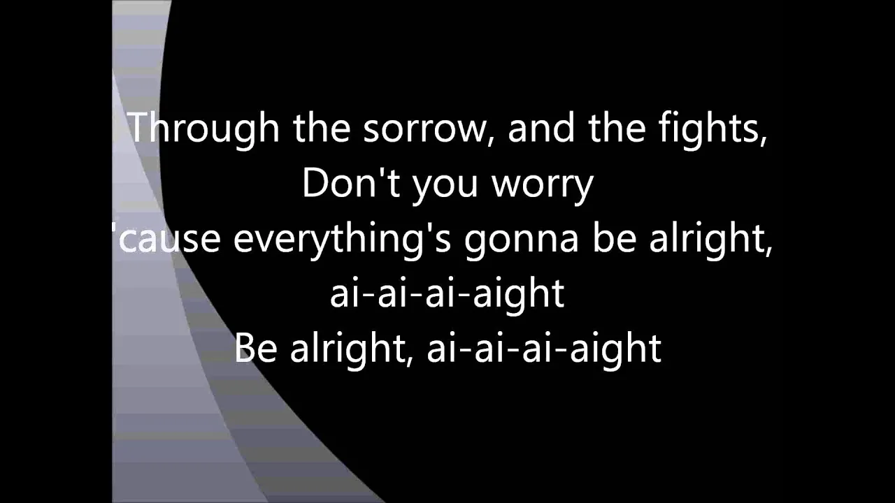 Justin Bieber - Be Alright Lyrics