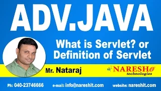 What is Servlet Advanced Java Tutorial Mr Nataraj