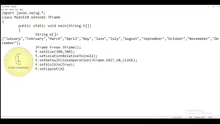 Java Swing package JSpinner - SpinnerListModel CodeLearning