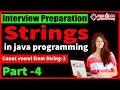 4 Count Vowel in string Strings in Programming String in java What is string String tutorial