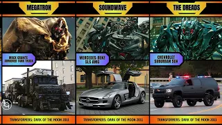 All Real Car and Vehicle in Movie Transformers