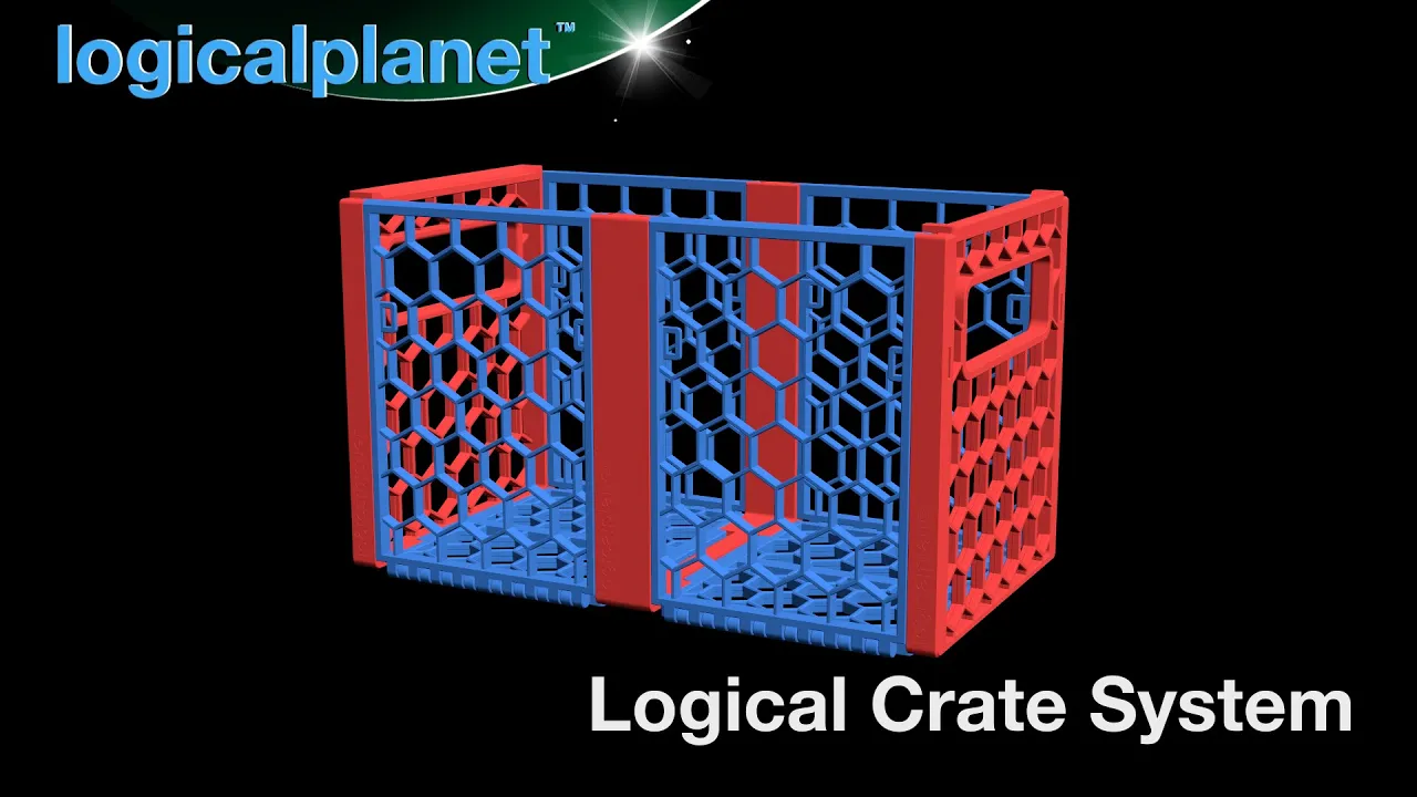 Logical Crate System - 184mm Width Series - 3D model by