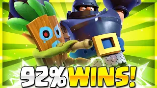 92 WIN RATE New Best Mega Knight Bait Deck in Clash Royale