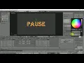 Blender Game Engine Basics Tutorial Pausing Basics Animation