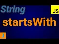 JavaScript startsWith