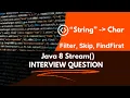 Java Trick How to find the First Second Non-Repeated Character from a String