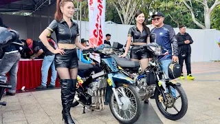 Exciter 3-cylinder - Wave 4-cylinder, riot at the MoTor convention