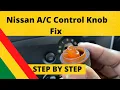 Broken control knob repair - Fix broke knob for vehicle Heat Climate Ctrl or Appliance