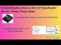 How to Send Modbus Data to the Server from Teltonika Device IIoT DataReader