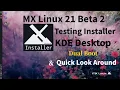 MX Linux 21 Beta 2 KDE Dual Install and Quick Look