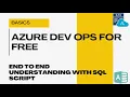 DevOps Basics with SQL Script Creating Repos Boards More in Azure DevOps for Free