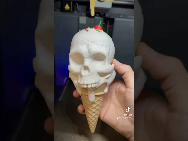 I Scream Skull Ice Cream Cone β Cosplay Prop / Fun Display video thumbnail