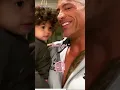 Dwayne Johnson with his cute daughter