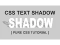 Pure Css TEXT Effect - Text Shadow