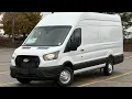 New 2026 Ford Transit Cargo Van High Roof 148 AWD in Oxford White Barrie Ford