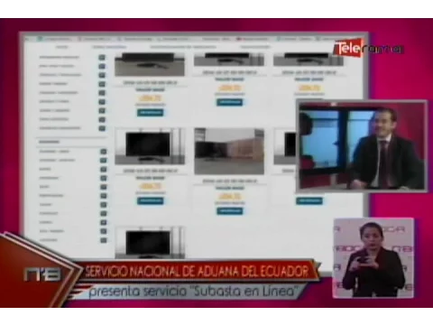 Servicio nacional de aduana del Ecuador presenta servicio subasta en línea