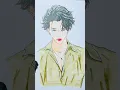 Coloring anime boy