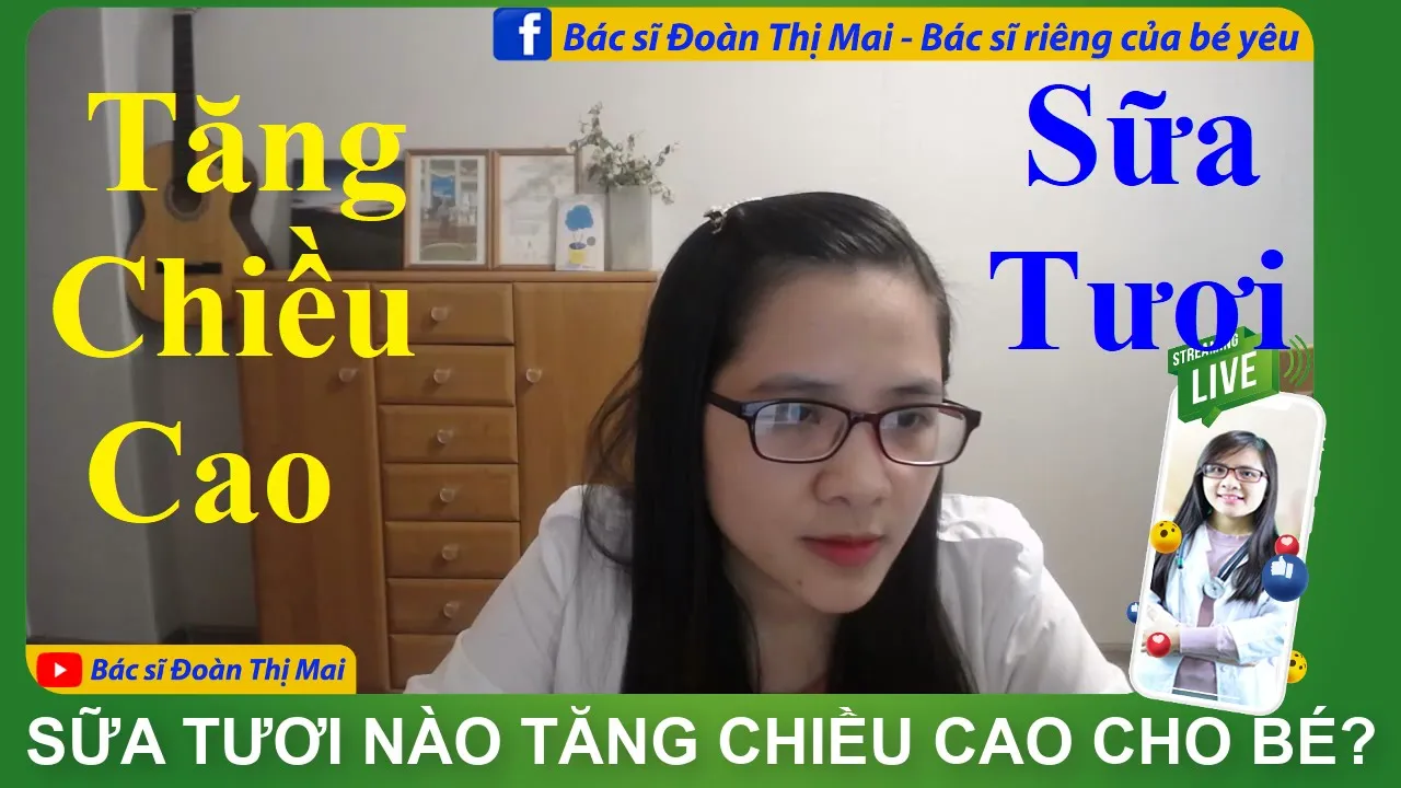 Outline Video Sữa tươi nào tăng chiều cao cho bé? | Bác sĩ Đoàn Thị Mai