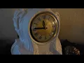 Vintage LANSHIRE Self-starting Clock with Hand Made Ceramic Casing by Eleanor 1977