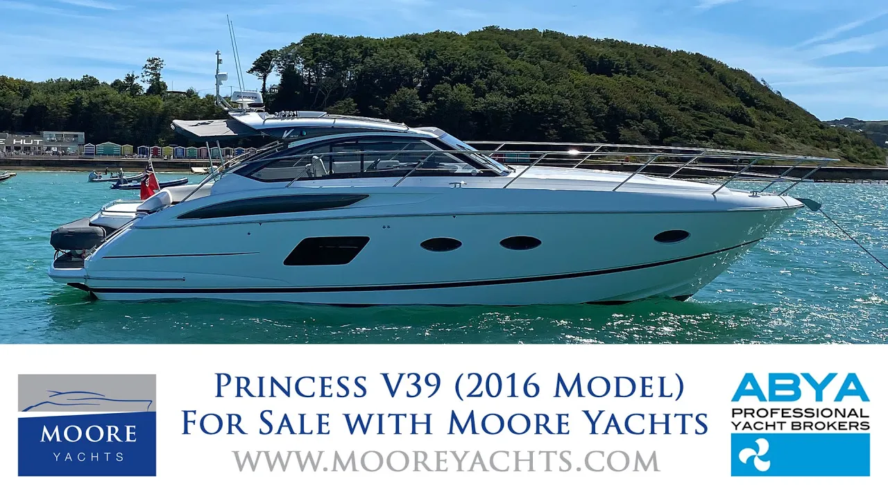 Princess V39 (2016 Model) sold through Moore Yachts Ltd