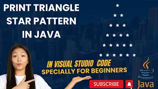 7 How to Print Triangle Star Pattern in Java in Visual Studio Code